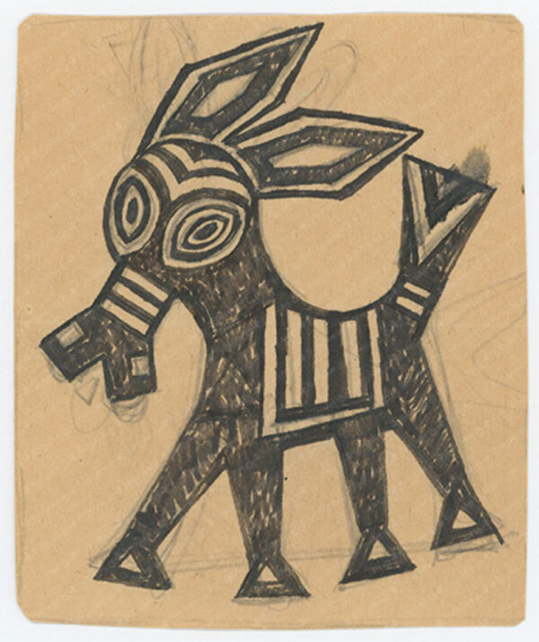 Design for Ceramic Donkey