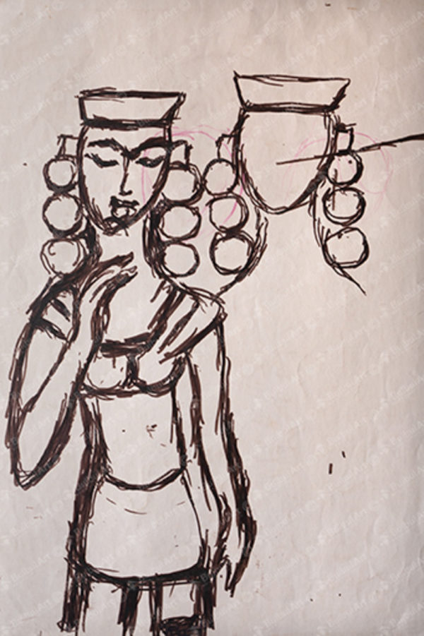 Woman Wearing Topi - unfinished