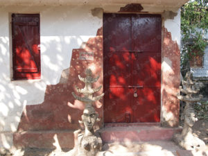 Diya and entrance to The Guha