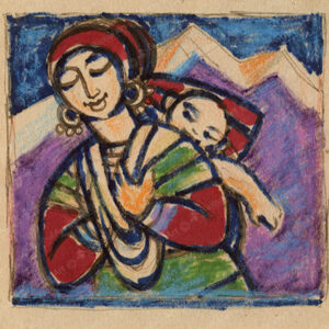 Mountain Woman Carrying a Child