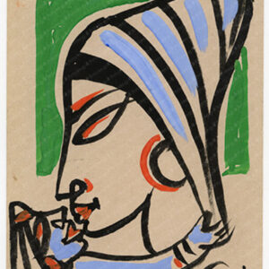 Yashoda with Krishna Postcard 4