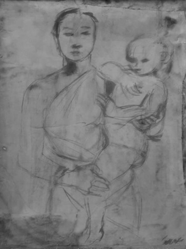 Woman Holding a Child