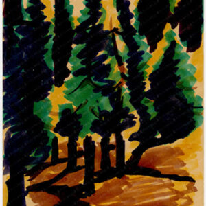 Trees in Naggar Postcard 1
