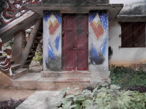 Mountain Fresco on Puja Room Entrance