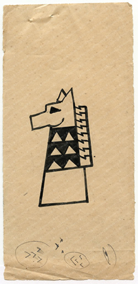 Design for Chess Woodblock 5 - Knight